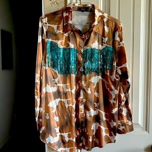 Western shirt cowprint